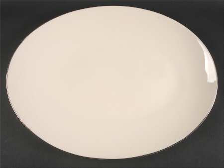 Olympia Platinum 17" Oval Serving Platter