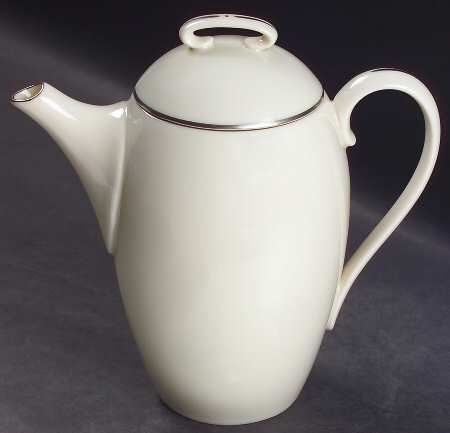 Olympia Platinum Coffee Pot & Lid