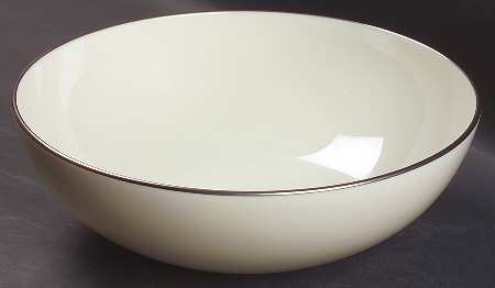 Olympia Platinum 9" Round Vegetable Bowl by Lenox