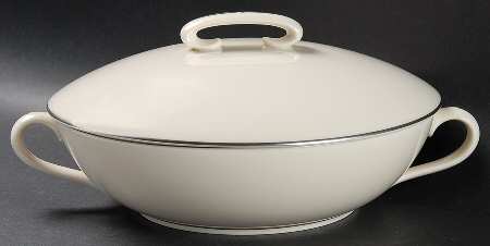 Olympia Platinum Round Covered Vegetable by Lenox