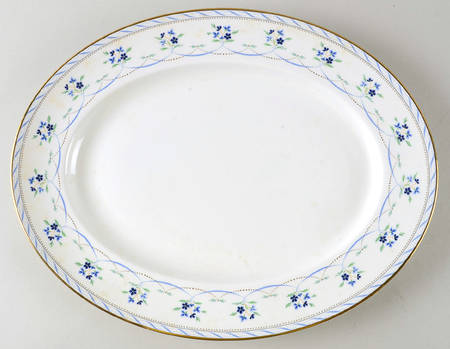 Orleans Blue 15" Oval Serving Platter by Lenox