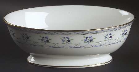 Orleans Blue 9" Oval Vegetable Bowl by Lenox