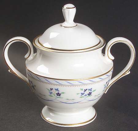 Orleans Blue Sugar Bowl & Lid