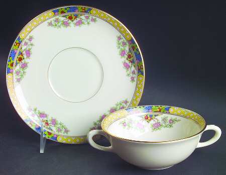 The Orchard Flat Cream Soup Bowl & Saucer Set