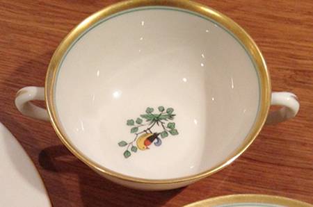 Springtime Flat Cream Soup Bowl