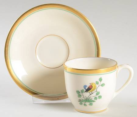 Springtime Flat Demitasse Cup & Saucer Set by Lenox