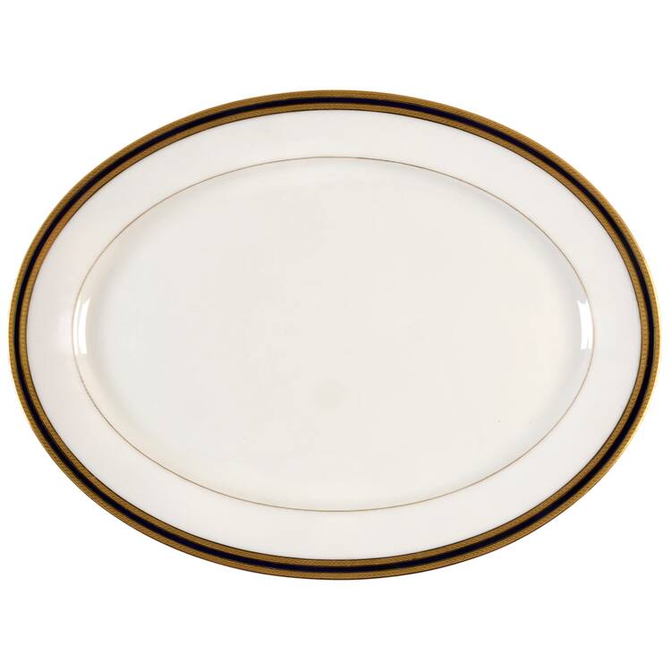P72 Cobalt Blue 17" Oval Serving Platter
