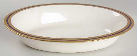 P72 Cobalt Blue 10" Oval Vegetable Bowl