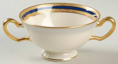 P72 Cobalt Blue Footed Bouillon Cup