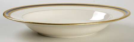 P72 Cobalt Blue Rim Soup Bowl