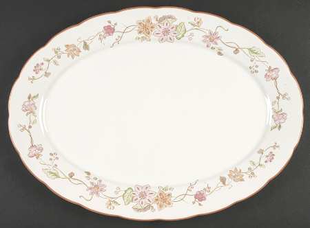 Parasol 16" Oval Serving Platter by Lenox