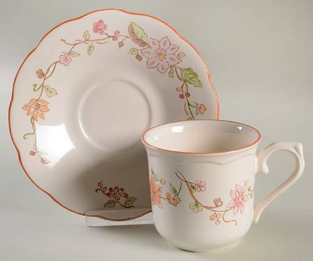 Parasol Flat Cup & Saucer Set