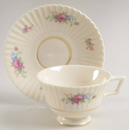 Footed Cup & Saucer Set