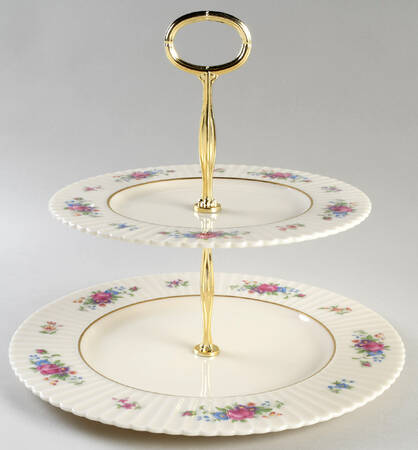 Pavlova 6 5/8"-10"  2 Tiered Serving Tray (Dp, Sp) HC