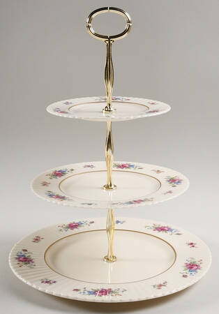 Pavlova 13 7/8"-14 1/4" 3-Tiered Serving Tray(DP,SP,BB) HC