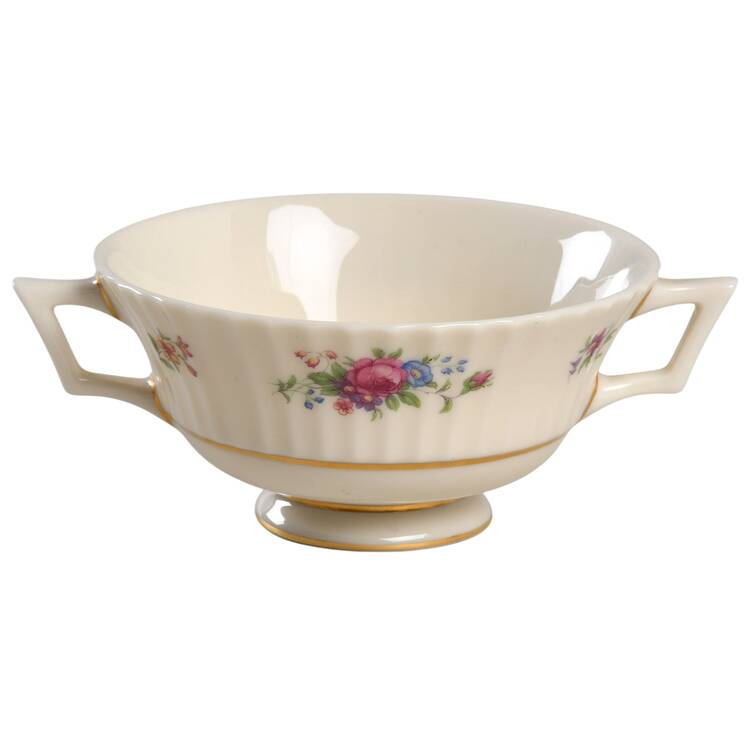 Pavlova Footed Cream Soup Bowl by Lenox