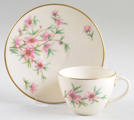 Peachtree Flat Demitasse Cup & Saucer Set