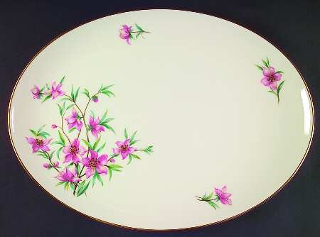 Peachtree 17" Oval Serving Platter by Lenox