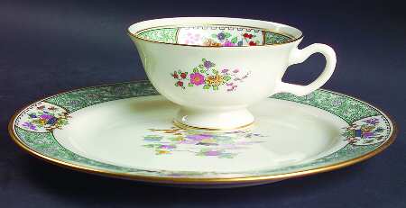 Peking Snack Plate & Cup Set