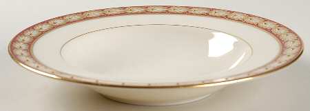 Pembrook Maroon Rim Soup Bowl
