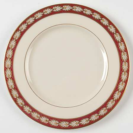 Pembrook Maroon Salad Plate