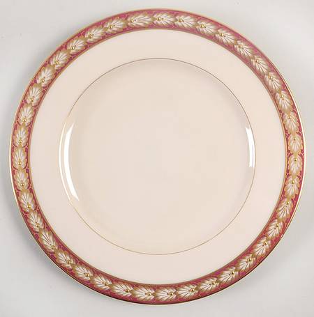 Pembrook Maroon Luncheon Plate