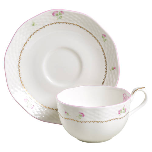 Petite Suite Flat Cup & Saucer Set