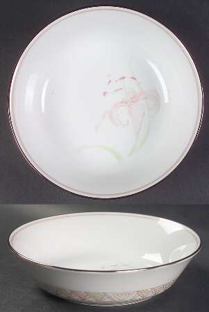 Pink Lily Coupe Soup Bowl by Lenox