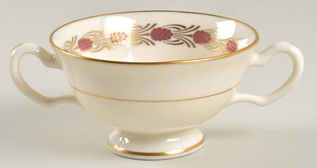 Pinehurst Maroon Footed Bouillon Cup