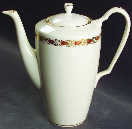 Pinehurst Maroon Coffee Pot & Lid