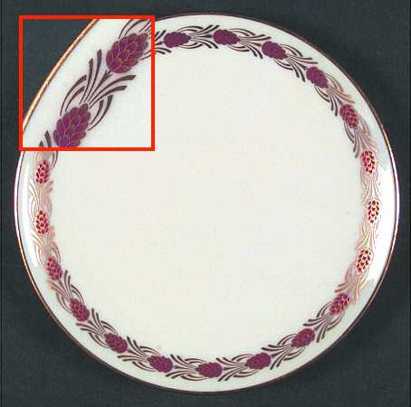 Pinehurst Maroon Saucer for Cream Soup Bowl