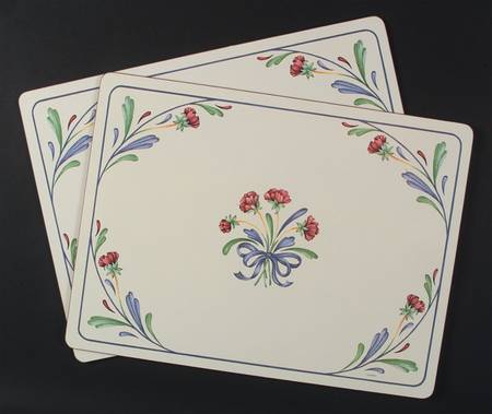Poppies On Blue (Set of 2) Corkboard Placemat
