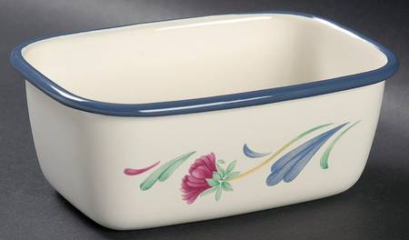 Poppies On Blue Small Rectangular Baker