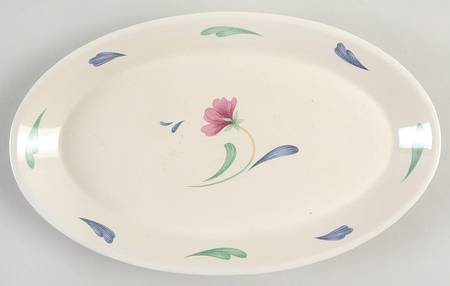 Poppies On Blue Candy Tray