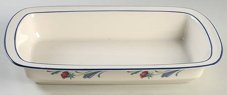 Poppies On Blue 13"  Rectangular Baker by Lenox
