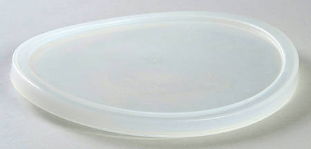 Poppies On Blue Plastic Lid for 7" Metal Bowl