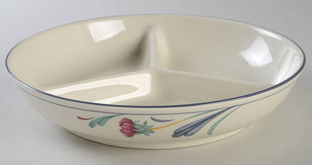 Poppies On Blue 3-Part Round Divided Server by Lenox