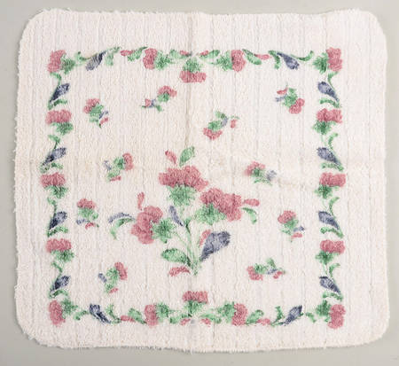 Poppies On Blue Wash Cloth