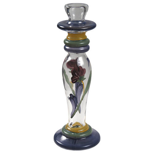 Poppies On Blue Glassware Candlestick by Lenox