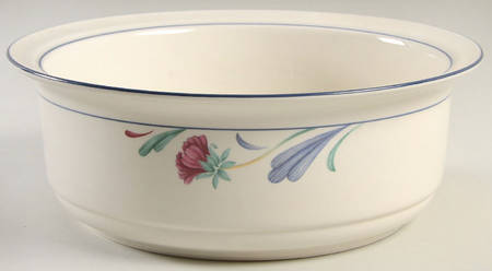 Poppies On Blue 9" Round Open Casserole