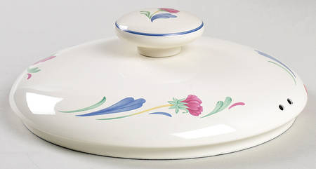 Poppies On Blue 3 Quart Metal Covered Casserole, Lid Only
