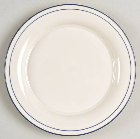 Poppies On Blue Bread & Butter Plate