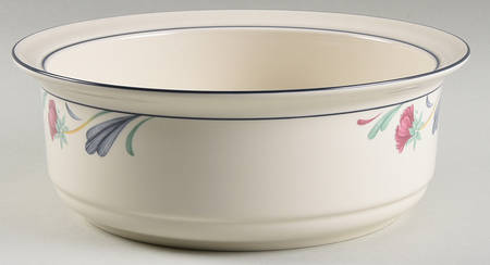 Poppies On Blue 9" Open Round Casserole