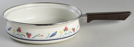 Poppies On Blue 8" Metal Skillet