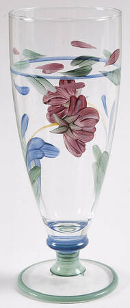 Poppies On Blue Handpainted Glassware Tea by Lenox