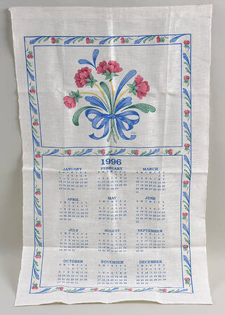 Poppies On Blue 1996 Cloth Hanging Tapestry