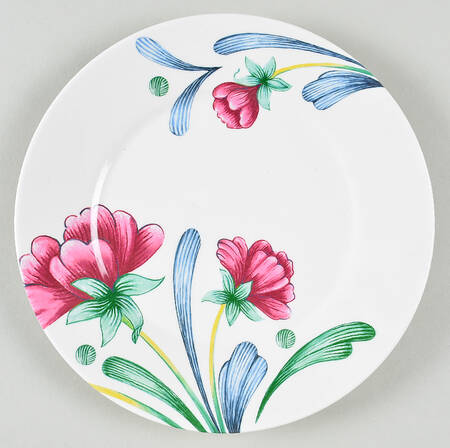 Poppies On Blue Melamine Salad/Dessert Plate