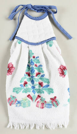 Poppies On Blue Tying Cloth Hand Towel
