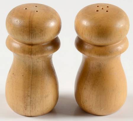 Poppies On Blue All Wood Salt & Pepper Shaker