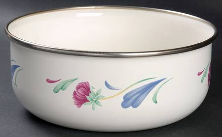 Poppies On Blue 7" Metal Bowl